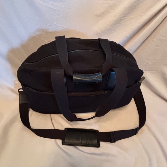 Travel Chic: *Away* Black Canvas Weekender - Picture 9 of 16